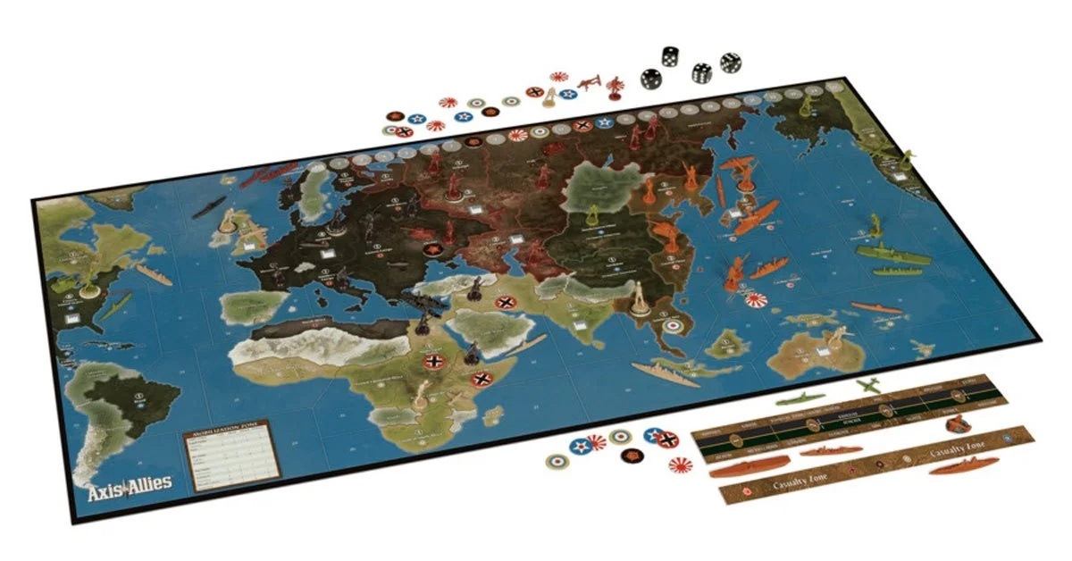 Axis & Allies Board Game World War II Military Strategy