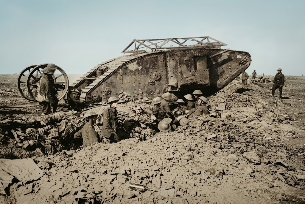 Battle of the Somme British Mark I Male Tank
