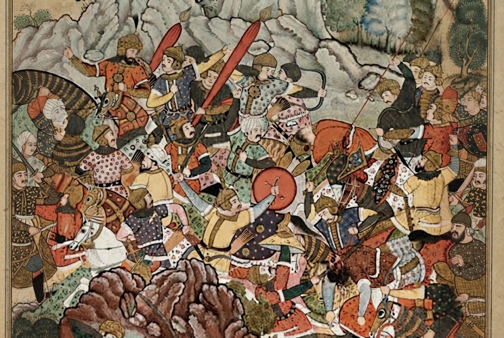First Battle of Panipat from Memoirs of Babur Between the Armies of Babur and Ibrahim Lodi