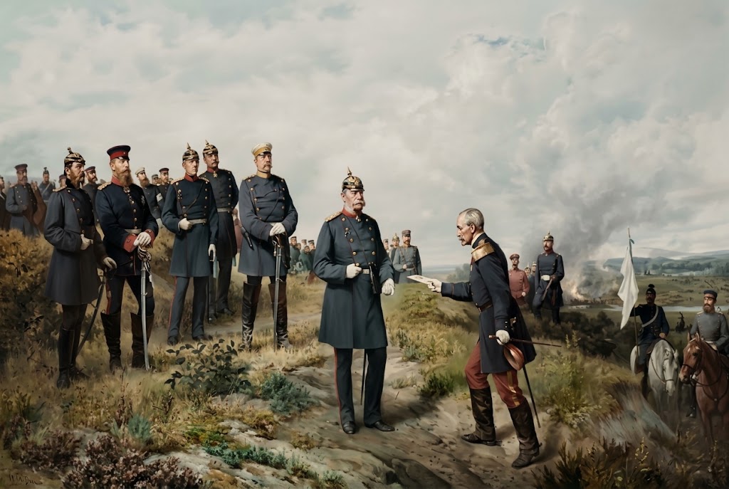 General Reille Delivering Napoleon Iiis Letter of Surrender to King William I at the Battle of Sedan