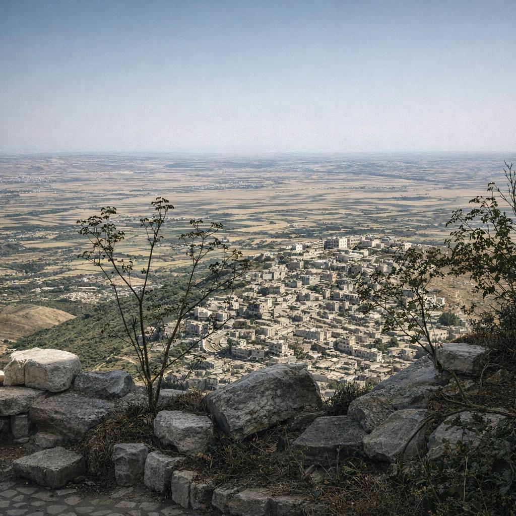 view from Krak des Chevaliers