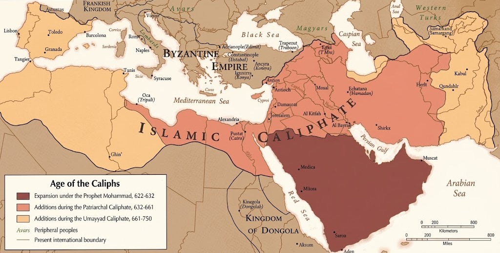 Age of Caliphs map