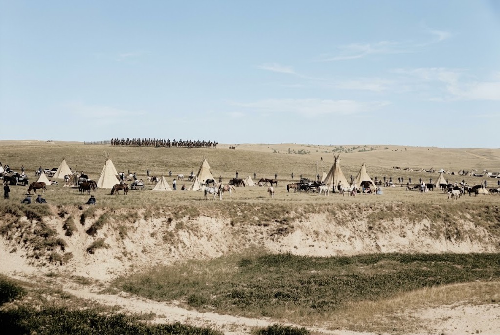 Wounded Knee encampment immediately before massacre, December 29, 1890