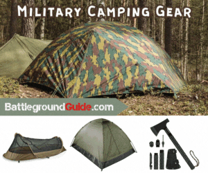 military camping gear